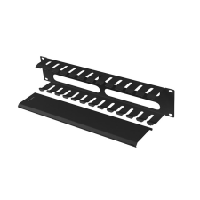 Lanberg AK-1705-B 19" kábelrendező panel 2U - Fekete (AK-1705-B) asztali számítógép kellék
