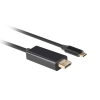 Lanberg CA-CMDP-10CU-0018-BK video átalakító kábel 1,8 M USB C-típus DisplayPort Fekete