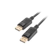 Lanberg cable Display Port M/M 1m 4K black kábel és adapter