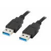 Lanberg cable USB-A M/M 3.0 0.5m black