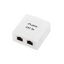 Lanberg CAT5e 2xRJ45 FTP árnyékolt fehér felületi szerelodoboz egyéb hálózati eszköz
