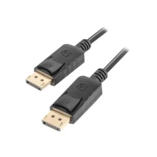 Lanberg DisplayPort M/M cable 0.5m 4K black audió/videó kellék, kábel és adapter