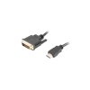 Lanberg HDMI(M) --> DVI-D(M)(24+1) 1.8m  kábel (CA-HDDV-20CU-0018-BK) (CA-HDDV-20CU-0018-BK)