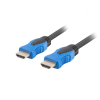 Lanberg HDMI összekötő kábel 1.8m fekete-kék (CA-HDMI-20CU-0018-BK) (CA-HDMI-20CU-0018-BK)