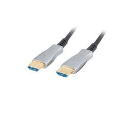 Lanberg Lanberg 50m aktív optikai HDMI apa-apa fekete AOC kábel kábel és adapter