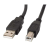 Lanberg Lanberg CA-USBA-10CC-0010-BK USB kábel 1 M USB 2.0 USB B Fekete