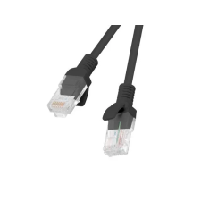 Lanberg Patch kábel CAT.5E UTP 1M fekete Fluke Passed kábel és adapter