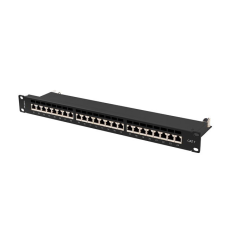Lanberg - patch panel 24 port 1U cat.7 FTP - PPS7-1024-B egyéb hálózati eszköz