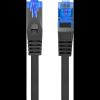 Lanberg PCF6A-10CC FTP Cat6 RJ45 Patch kábel 0.25m - Fekete (PCF6A-10CC-0025-BK)