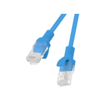 Lanberg PCU5-10CC-0100-B UTP CAT5e Patch kábel 1m Kék kábel és adapter