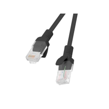 Lanberg PCU6-10CC-0150-BK UTP CAT6 Patch kábel 1.5m Fekete kábel és adapter