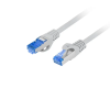Lanberg S/FTP CAT6a Patch kábel 10m Szürke