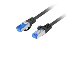 Lanberg S/FTP CAT6a Patch kábel 15m Fekete (PCF6A-10CC-1500-BK) kábel és adapter