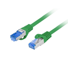 Lanberg S/FTP CAT6A Patch kábel 1.5m - Zöld (PCF6A-10CC-0150-G) kábel és adapter