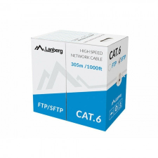 Lanberg SFTP stranded cable CU, cat. 6, 305m, gray kábel és adapter