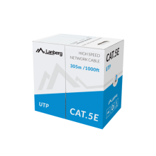 Lanberg - U/UTP Cat5E hálózati kábel 305m - LCU5-10CC-0305-B kábel és adapter