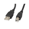 Lanberg USB 2.0 AM-BM nyomtató kábel 3m ferrit szűrős (CA-USBA-11CC-0030-BK)