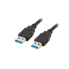 Lanberg USB 3.0 AM - AM 0.5m kábel (CA-USBA-30CU-0005-BK)