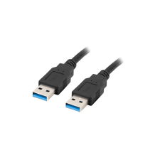 Lanberg USB 3.0 kábel 1m - Fekete (CA-USBA-30CU-0010-BK) kábel és adapter