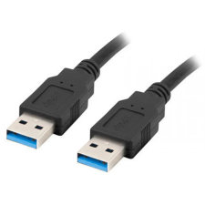 Lanberg USB 3.0 Összekötő Fekete 1.8m CA-USBA-30CU-0018-BK kábel és adapter