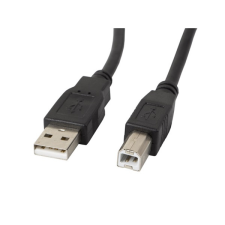 Lanberg usb-a(m)-usb-b(m) 2.0 kábel 1.8m fekete kábel és adapter
