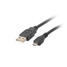 Lanberg USB-A - Micro USB (apa - apa) kábel 1m - Fekete kábel és adapter
