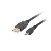 Lanberg USB Micro USB Átalakító Fekete 1.8m CA-USBM-10CC-0018-BK