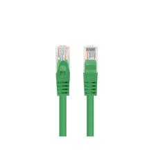 Lanberg UTP cat.5e Patch kábel 1.5m - Zöld (PCU5-20CC-0150-G) kábel és adapter