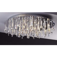 Landlite CASINO, MX2220/R-25, 25X10W G4 12V halogén, króm, kristály lámpa világítás
