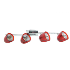 Landlite FELIX G929-4TU2 mennyezeti spotlámpa (piros), G9 foglalattal világítás