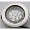 Landlite LED-06D-3X1,0W, 3db 1,0W LED 12V, beépíthető lámpa szett (3 db-os LED szett), LED: fehér, lámpa: matt króm