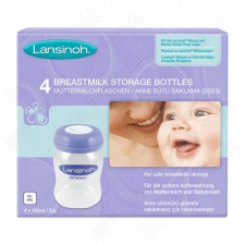 Lansinoh anyatejtároló palackok 160 ml 4 db babaétkészlet