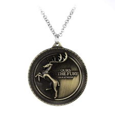 Lantisor Cu Pandantiv Game of Thrones Miénk a düh Baratheon, med308 kulcstartó