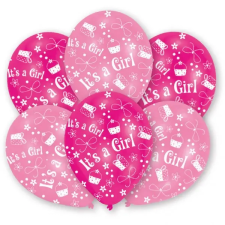 Lány Girl léggömb, lufi 6 db-os 11 inch (27,5 cm) party kellék