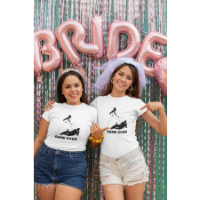  Lánybúcsú GAME OVER fehér póló ajándéktárgy