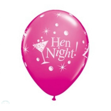 Lánybúcsú Hen Night, Lánybúcsú léggömb, lufi 6 db-os 12 inch (30cm) party kellék