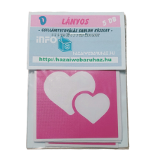 Lányos - csillámtetoválás SABLON készlet - 5 darabos - "D" variáció csillámtetoválás