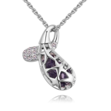 Lapidum - lila- Swarovski kristályos nyaklánc nyaklánc