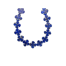 Lapis lazuli virág 14mm medál