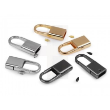  Lapos zsinórvég karabiner - 2 db/csomag rövidáru