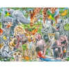 Larsen Maxi CZ3 kirakós játék Forma puzzle 43 db Állatok (7023852130667)
