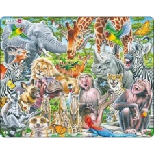 Larsen Maxi CZ3 kirakós játék Forma puzzle 43 db Állatok (7023852130667) puzzle, kirakós