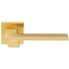 Lartech-Maestro Mandelli Jet Négyzetrozettás Ajtókilincs Szatén Súrolt Réz Csak Kilincs Felső Rozetta zár és alkatrészei