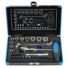 Laser Tools LAS-6916 1/4"-os 6 lapú dugókulcs és bitkészlet, Roto-Lock, 31 részes dugókulcs