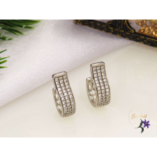  Latria-white Gold Filled pici caves fülbevaló-rodium fülbevaló