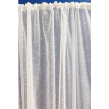 Látvány Textil Kft Dreher sable fehér Milena kész függöny 100x110cm bújtatós lakástextília