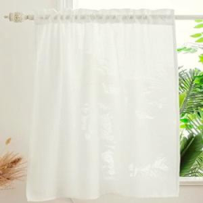 Látvány Textil Kft Egyszínű ecrü voila vitrage függöny 60x150cm lakástextília