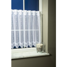 Látvány Textil Kft Fehér jaquard vitrage függöny apró mintás 60x128cm lakástextília