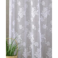 Látvány Textil Kft Fehér jaquard vitrage kész függöny TK1001 80x120cm lakástextília