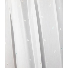 Látvány Textil Kft Fehér voila kész függöny apró mintás zöld drapp 80x130cm bújtatós lakástextília